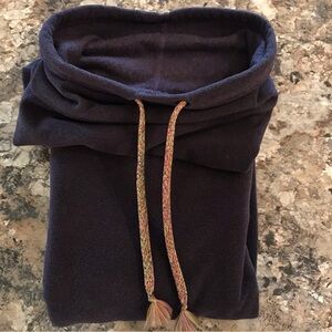 Noble Women's FLEECE COWL Long Sleeve Pullover Top Size M